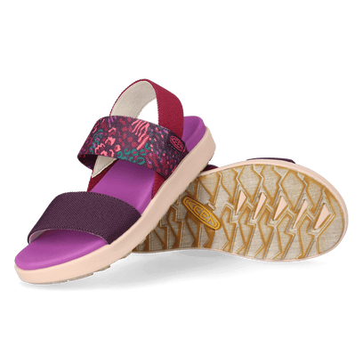 Elle Backstrap Dames Sandalen Beaujolais/Plum Perfect