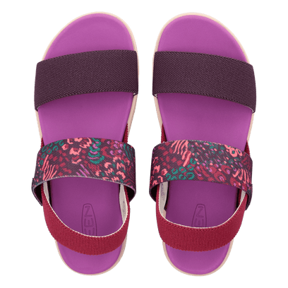 Elle Backstrap Dames Sandalen Beaujolais/Plum Perfect