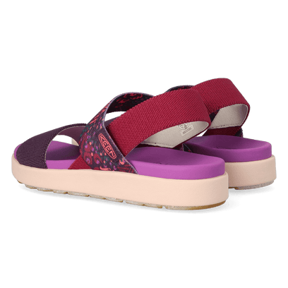 Elle Backstrap Dames Sandalen Beaujolais/Plum Perfect