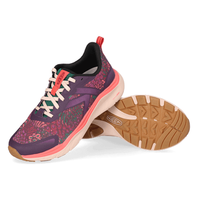 Leiki Speed Dames Wandelschoenen Plum Perfect/Floral