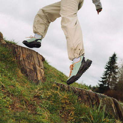 Jasper Zionic Dames Sneakers Suede Granite Green/Gold Flame