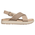 Elle Luxe Cross Strap Dames Sandalen Plaza Taupe/Brindle