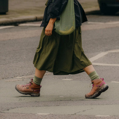 Targhee IV Mid Dames Wandelschoenen Bison/Beaujolais