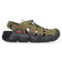 Hyperport Fisherman Heren Sandalen Leer Dark Olive/Black