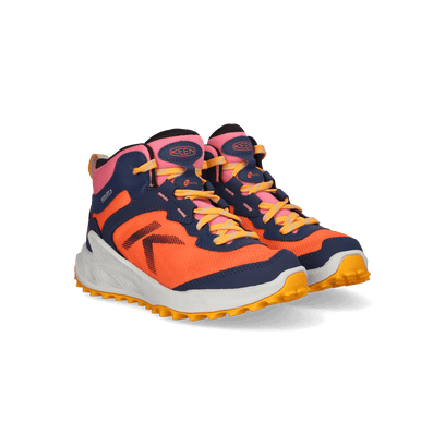 Zionic Mid Older Kids Wandelschoenen Naval Academy/Nasturtium
