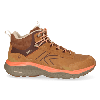 Leiki Mid Leather Dames Wandelschoenen Chipmunk/Bison