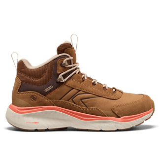 Leiki Mid Leather Dames Wandelschoenen Chipmunk/Birch