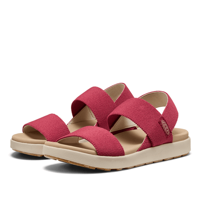 Elle Backstrap Dames Sandalen Garnet/Birch