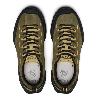 Jasper Zionic Heren Sneakers Suede Dark Olive/Khaki