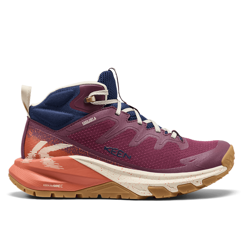 Targhee Apex Mid Dames Wandelschoenen Fig/Burnt Brick
