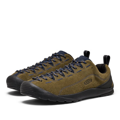 Jasper Heren Sneakers Suede Dark Olive/Naval Academy