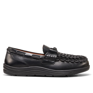 Uneek Loafer Heren Leer Black