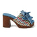 Donna Raffia Dames Clogs Denim