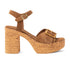 Abril Dames Sandalen Suede Cognac