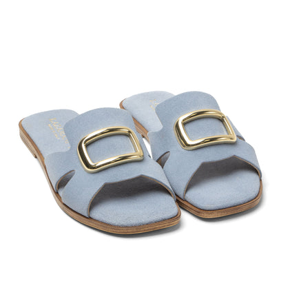 Vito Dames Slippers Suede Blue