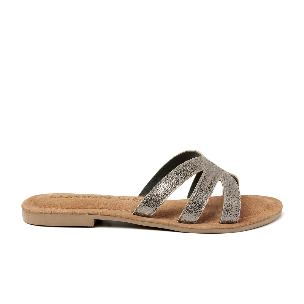 Nina Leren Dames Slippers Pewter