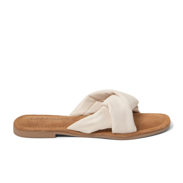 Kai Leren Dames Slippers White