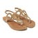 Gita Leren Dames Sandalen Gold