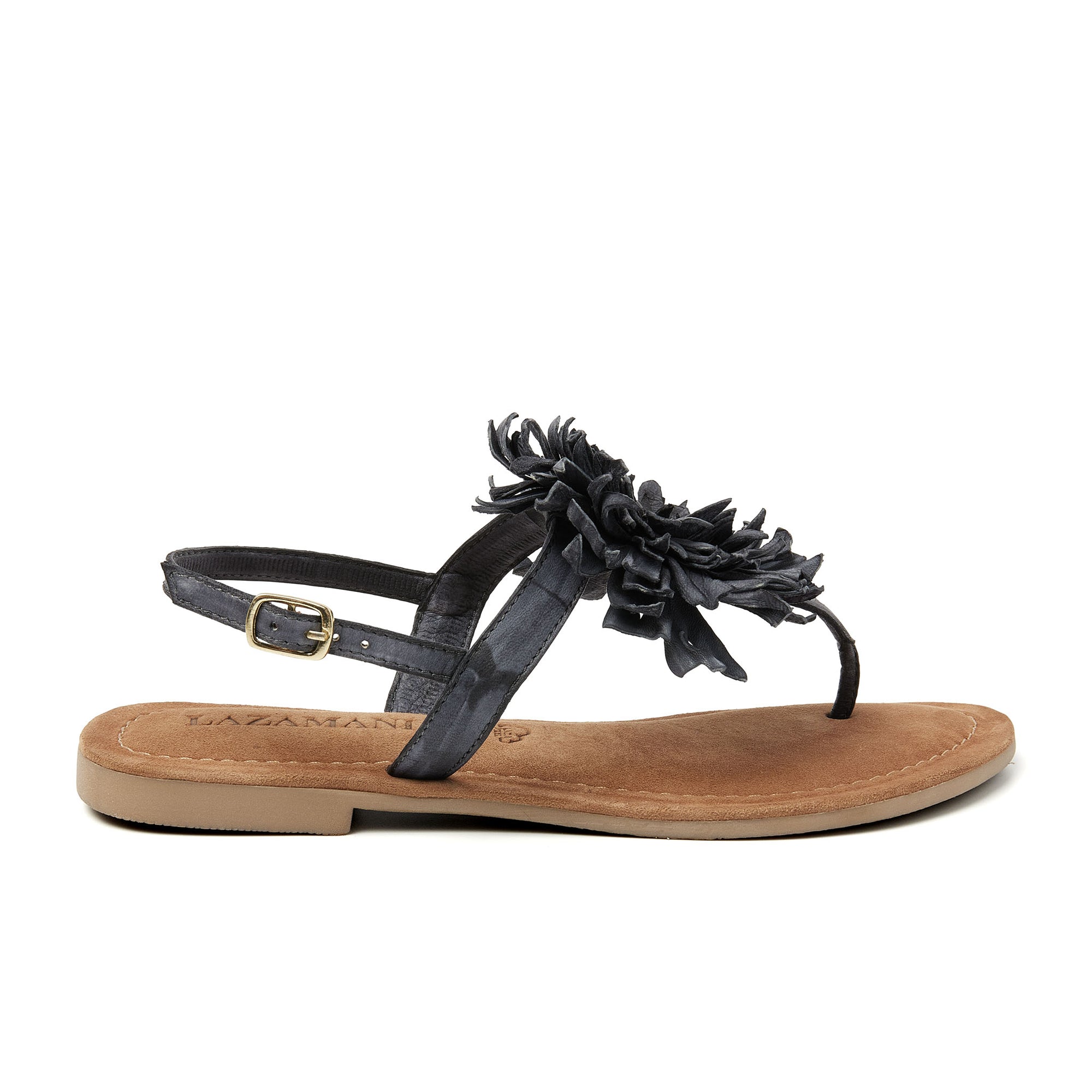 Zwarte UNISA Platte sandalen CARCER Zwarte UNISA Platte sandalen CARCER
