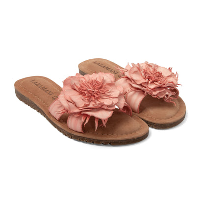 Zinnia Dames Slippers Leer Coral