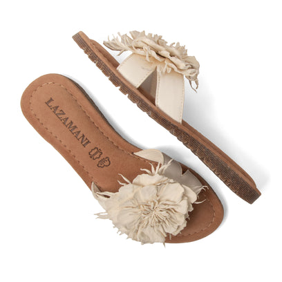 Zinnia Dames Slippers Leer Offwhite