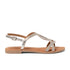 Malia Dames Sandalen Leer Silver