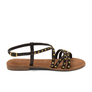 Tova Dames Sandalen Leer Black
