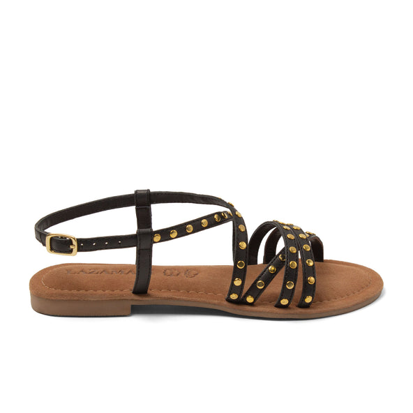 Tova Dames Sandalen Leer Black