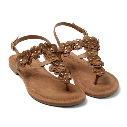 Pippa Dames Sandalen Leer Tan
