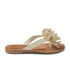 Roza Dames Teenslippers Leer Offwhite