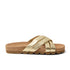 Lee Dames Slippers Leer Gold
