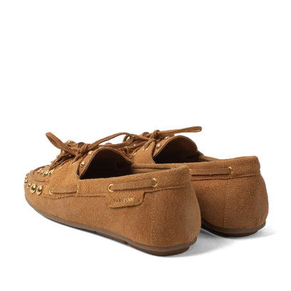 Stella Dames Mocassins Suede Cognac