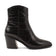 Ot Dames Enkellaarsjes Leer Black
