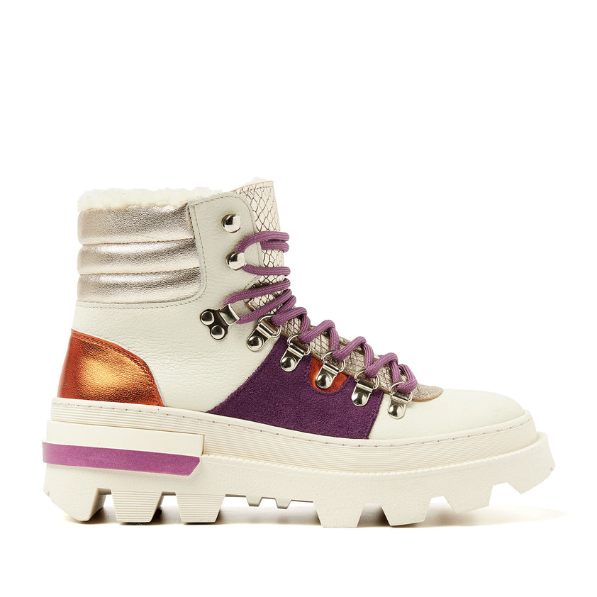 Vere Dames Hiking Boots Leer Purple