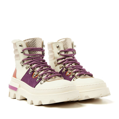 Vere Dames Hiking Boots Leer Purple