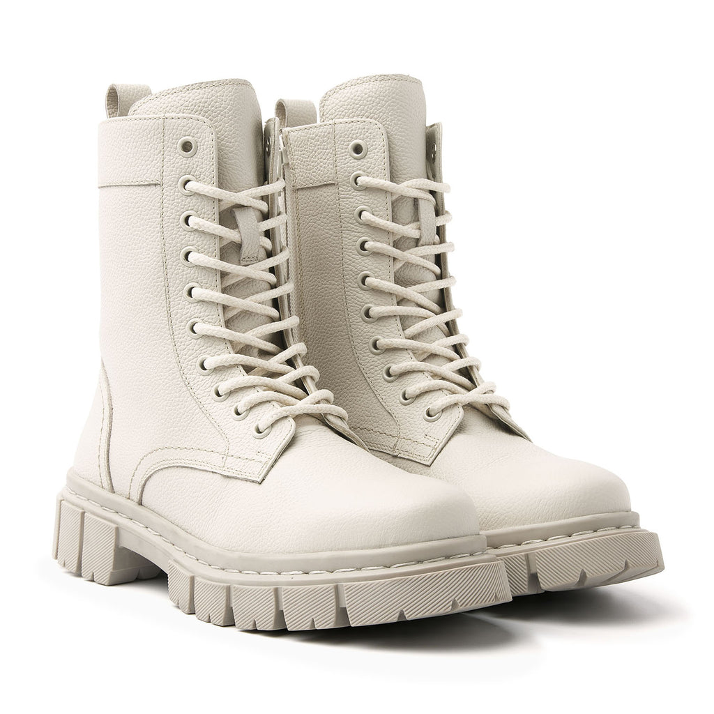 Dames Veterboots 53.592 Off-white