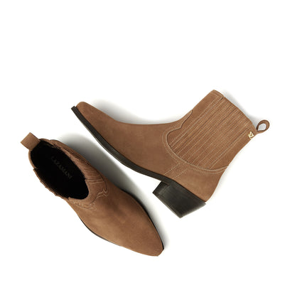 Jade Dames Chelsea Boots Suede Taupe