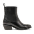 An Dames Enkellaarsjes Leer Black