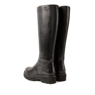El Dames Laarzen Leer Black