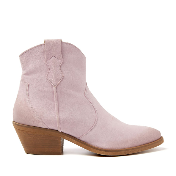 Arianna Suede Dames Enkellaarsjes Rosa