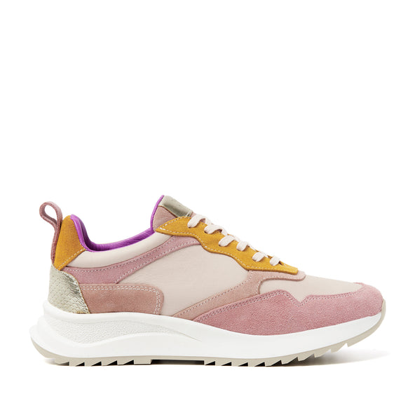 Valencia Leren Dames Sneakers Rose