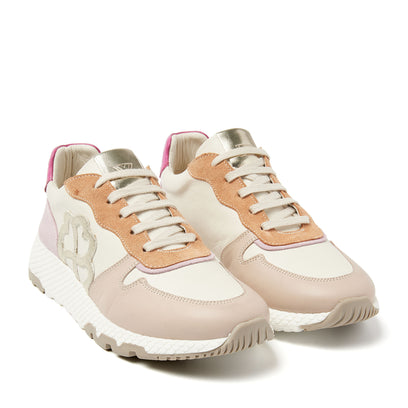 Madrid Leren Dames Sneakers Nude