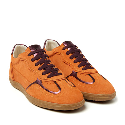 San Sebastian Suede Dames Sneakers Orange