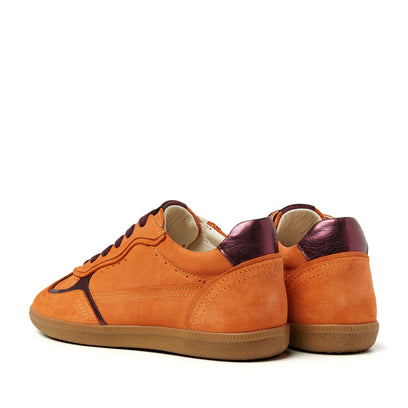 San Sebastian Suede Dames Sneakers Orange