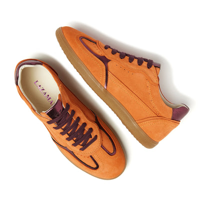 San Sebastian Suede Dames Sneakers Orange