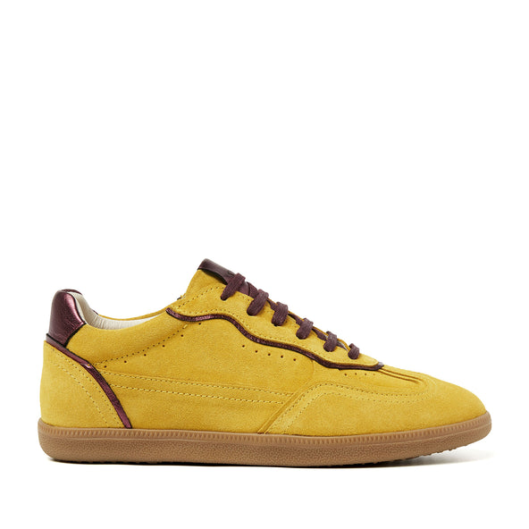 San Sebastian Suede Dames Sneakers Yellow