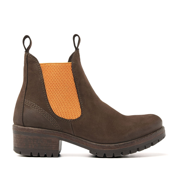 Dames Chelsea Boots 68.002 Brown-Orange