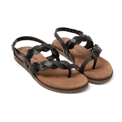 Nilda Dames Sandalen Leer Black