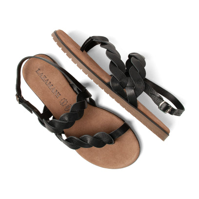 Nilda Dames Sandalen Leer Black