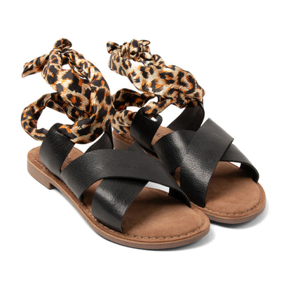 Ula Dames Slippers Leer Black